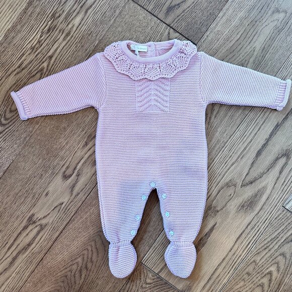 New with Tags, Grey Elephant, 6 month baby onesie, light pink - Picture 1 of 2